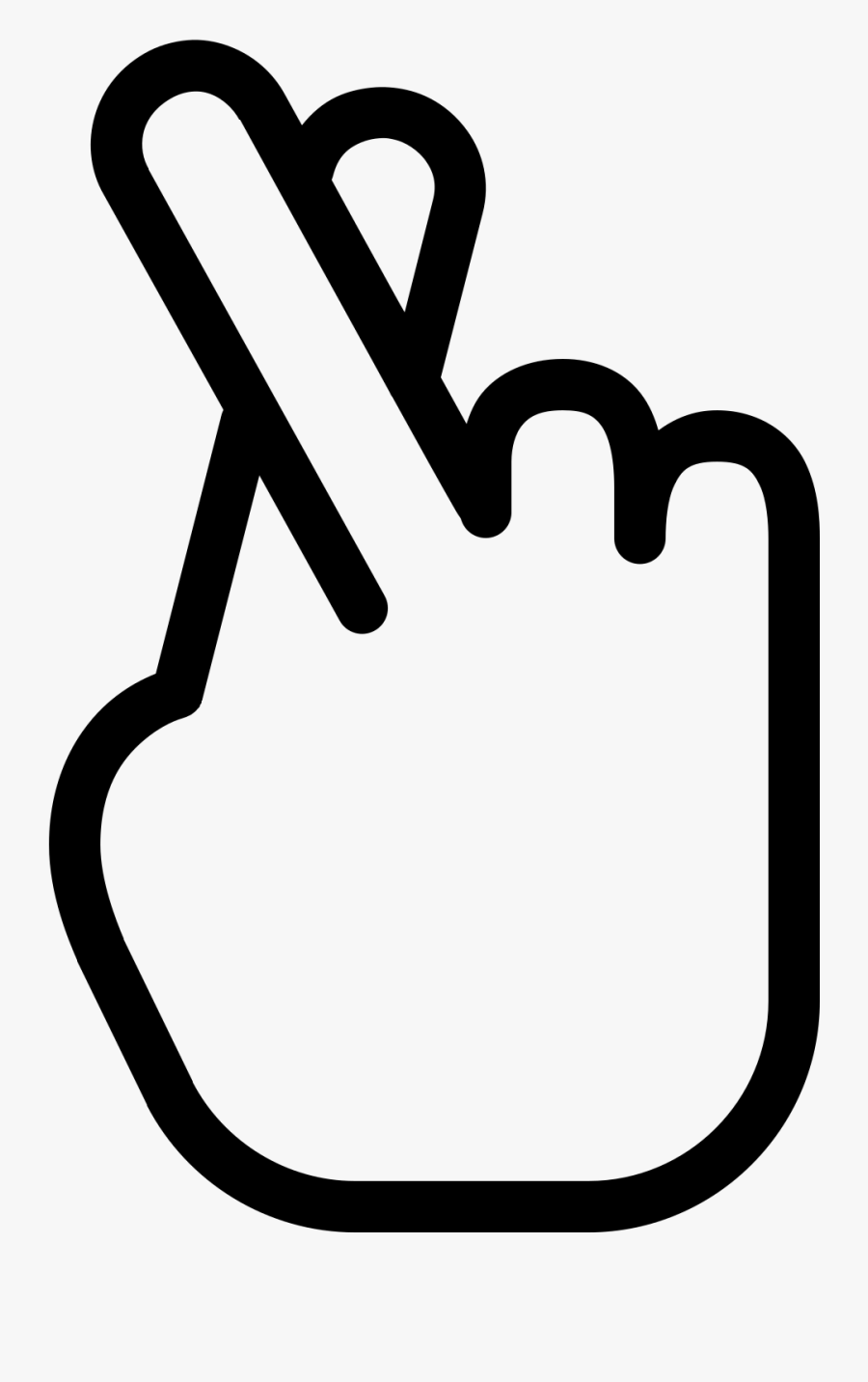 Ios Icon - Finger Crossed Clipart, Transparent Clipart