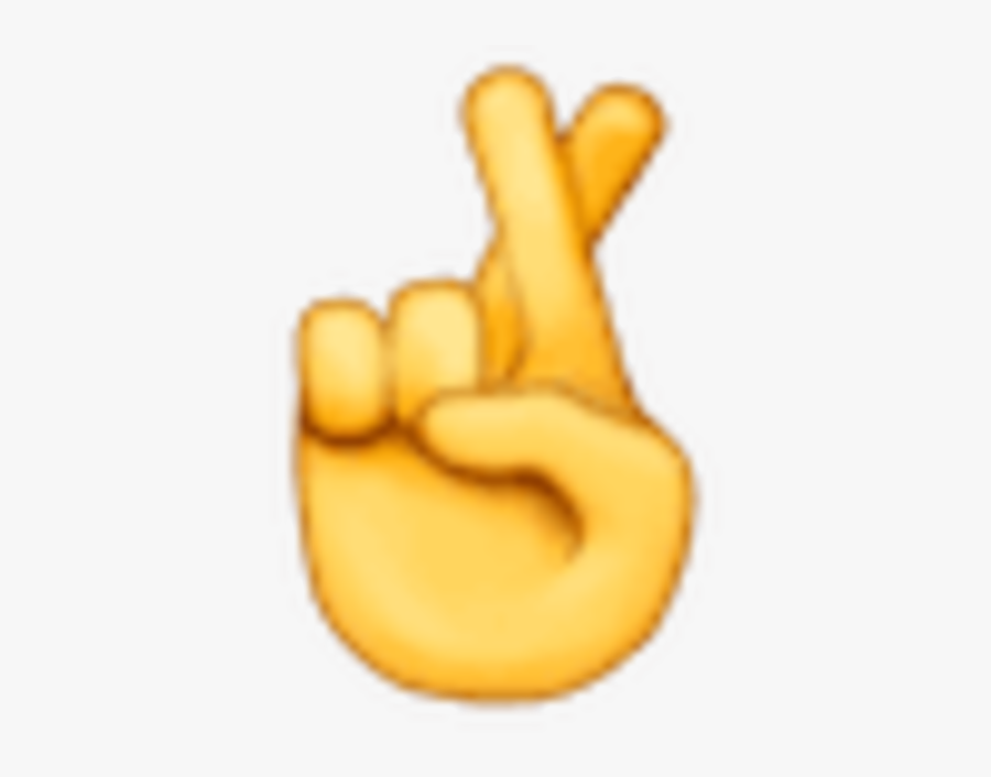 Library Fingers Emoji Facepalm Gesture - Small Fingers Crossed Emoji, Transparent Clipart