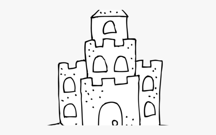 Easy Drawing Of Sand Castle, Transparent Clipart