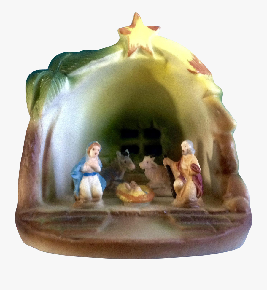 Transparent Manger Scene Png - Baby Jesus In Manger, Transparent Clipart