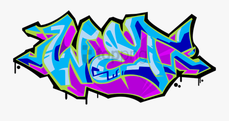 Graffiti Transparent Background - Wet Graffiti, Transparent Clipart
