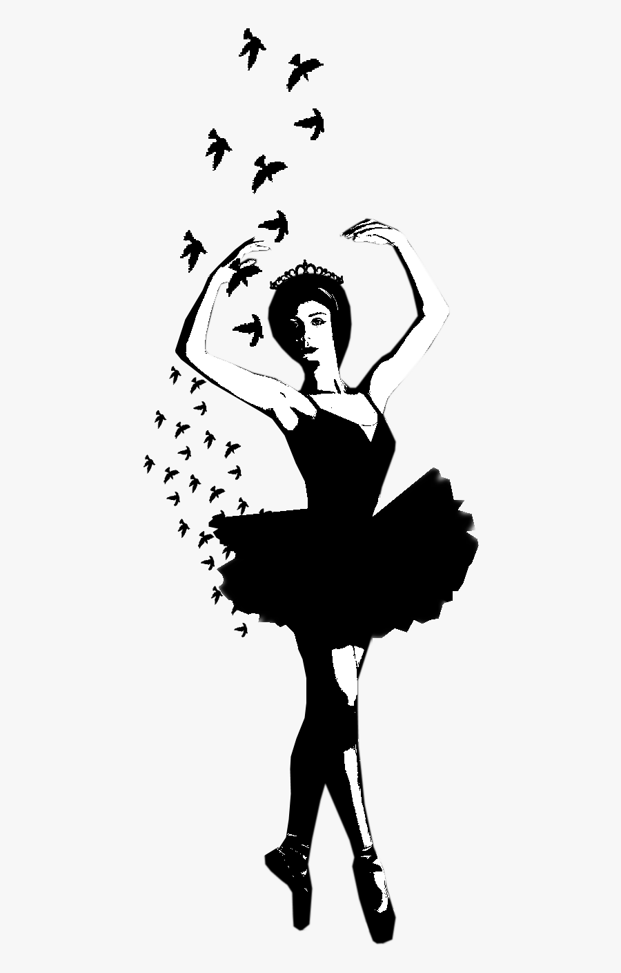 Visual Arts Silhouette Clip Art - Ballet Dancer, Transparent Clipart