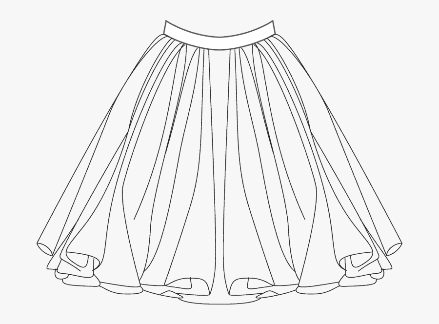 Drawing At Getdrawings Com - Skirt Sketch, Transparent Clipart