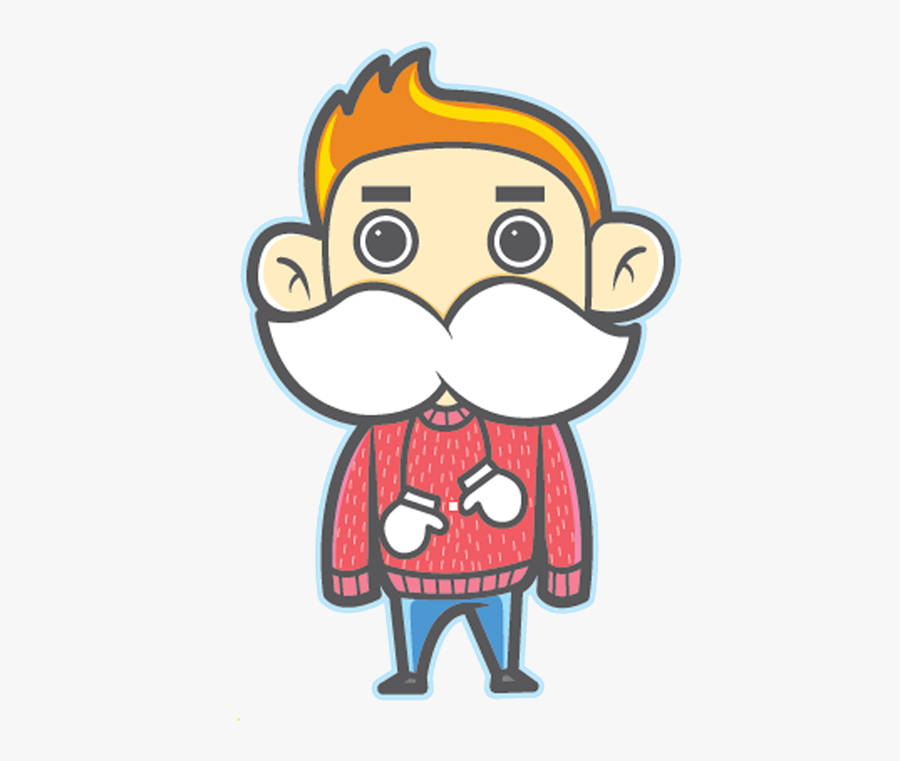 Money Mustache Clipart , Png Download - Cartoon, Transparent Clipart