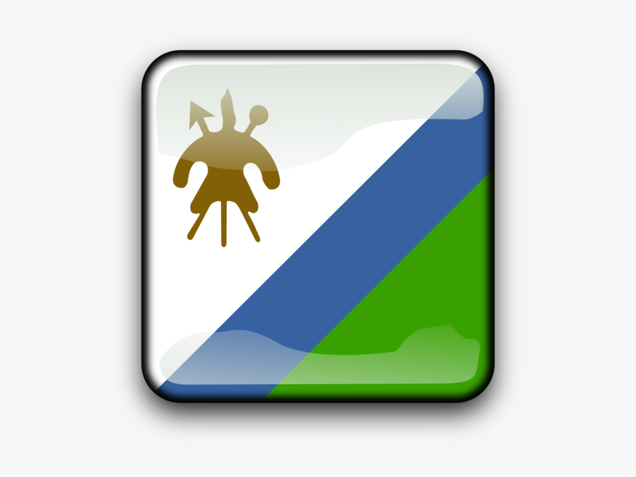 Brand,sign,green - Lesotho Flag, Transparent Clipart