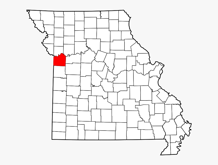 Map Of Missouri Highlighting Jackson County - Clay County Missouri, Transparent Clipart