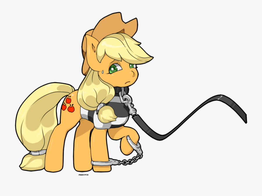 Prisoner Transparent Free For - Applejack On Leash, Transparent Clipart
