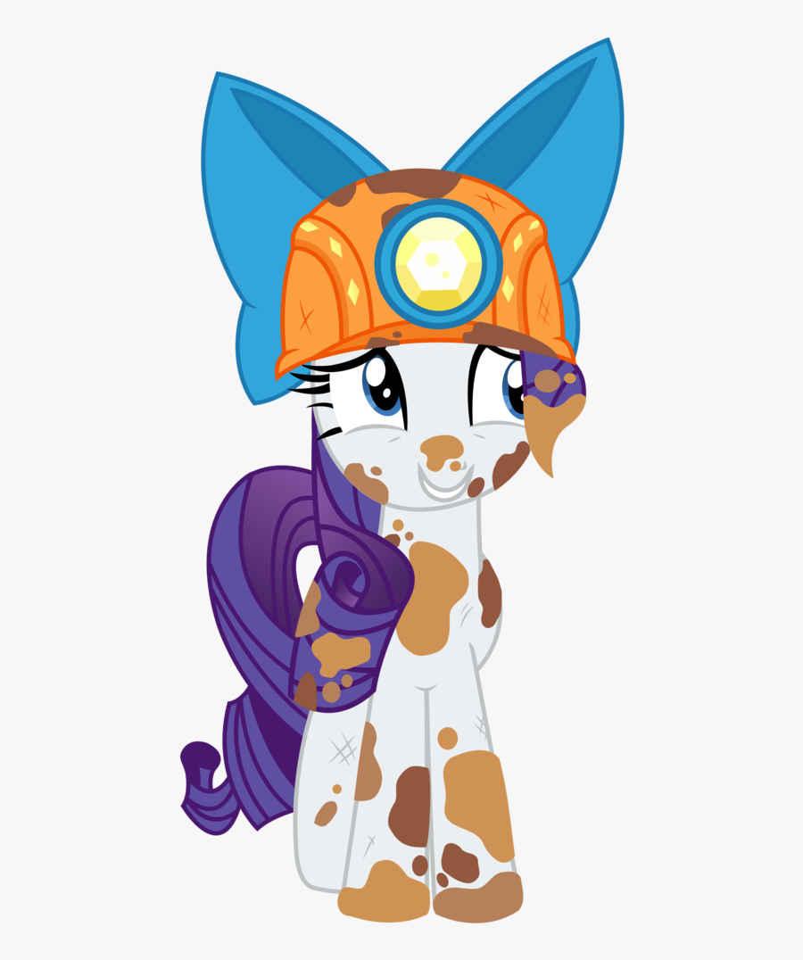 Artist Sketchmcreations Bow - Mlp Rarity Mining Helmet, Transparent Clipart