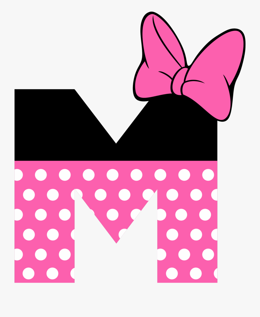 Minnie Mouse Letter Y, Transparent Clipart