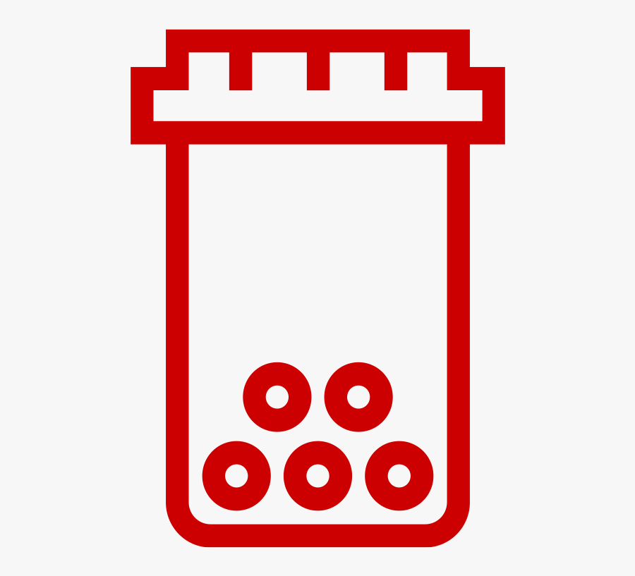 Pill Bottle Icon - Circle, Transparent Clipart