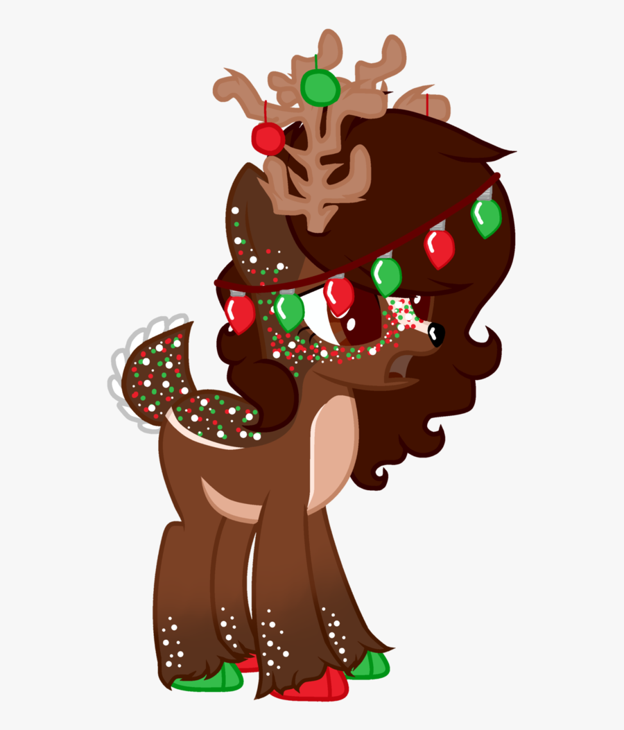 Christmas Reindeer - Chocolate, Transparent Clipart