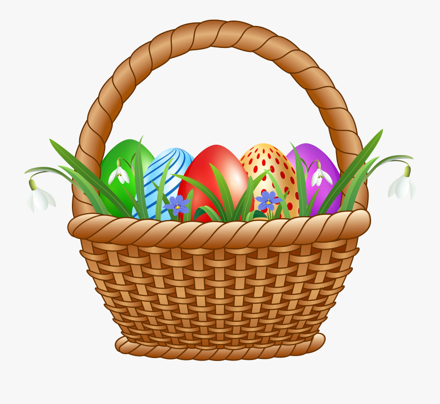 Basket Of Eggs Png, Transparent Clipart