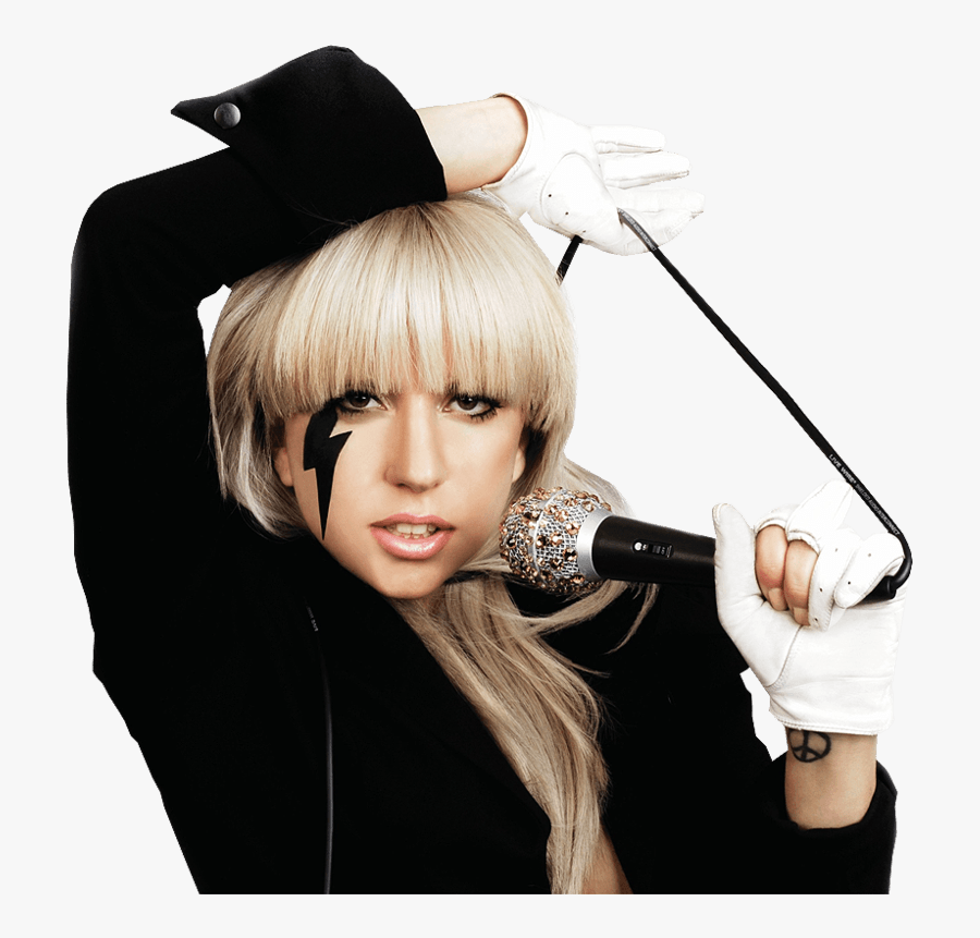 Singing Lady Gaga - Album Lady Gaga Fame, Transparent Clipart
