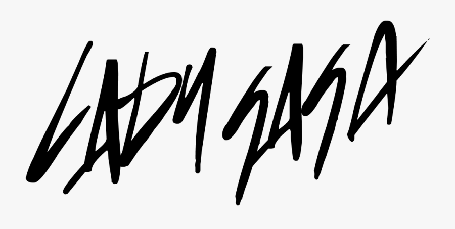 Lady Logos - Lady Gaga Born This Way Name, Transparent Clipart