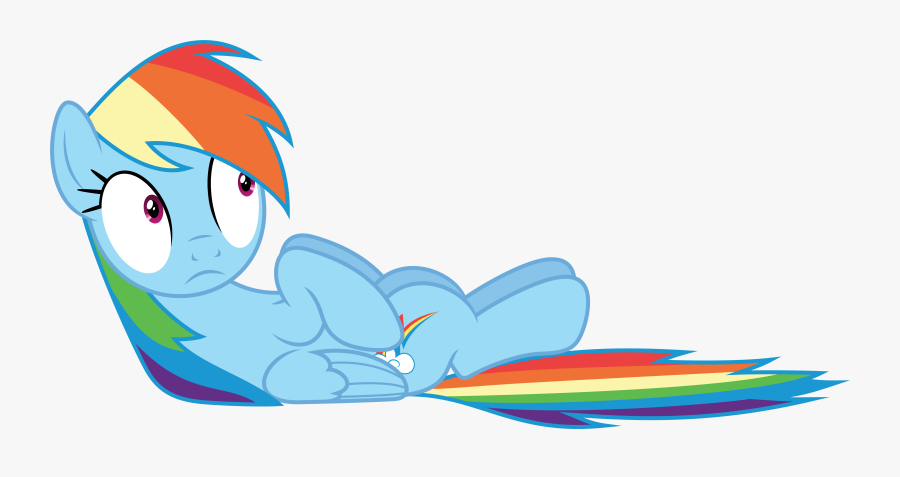 Mlp Rainbow Dash Scared - Mlp Vector Rainbow Dash, Transparent Clipart