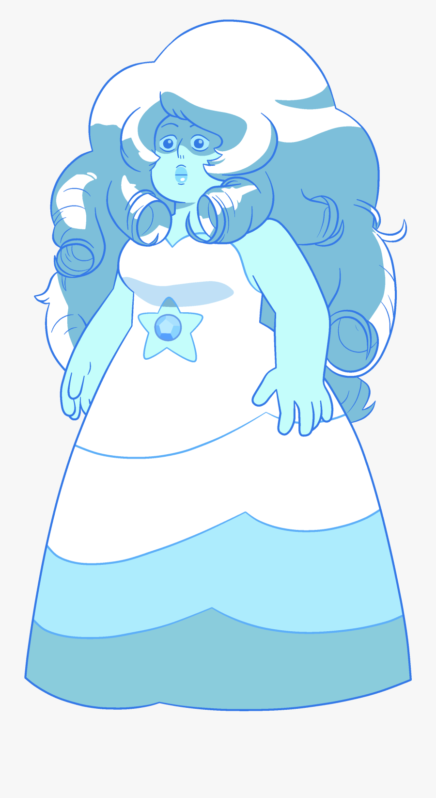 Transparent Quartz Png - Steven Universe Blue Rose Quartz, Transparent Clipart