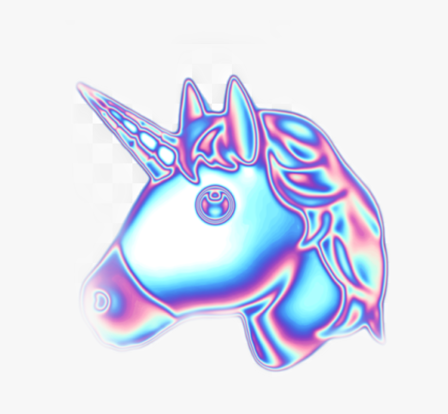 #unicorn #hologram #sticker - Sticker Unicorn Png, Transparent Clipart