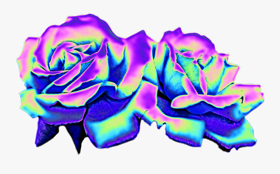 Transparent Png Holographic Roses, Transparent Clipart