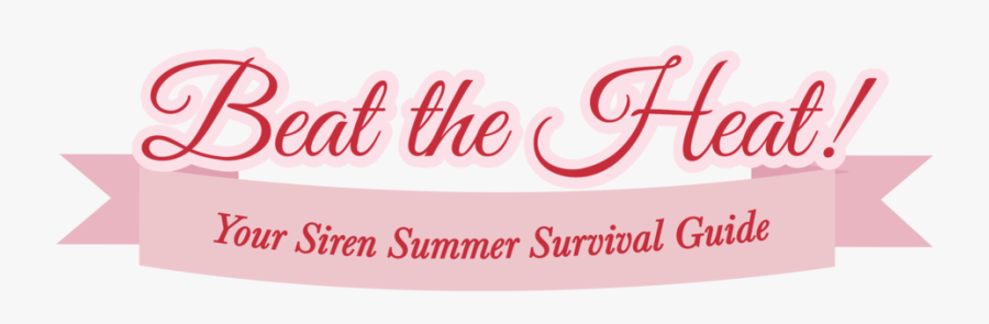 Hot Clipart Beat The Heat - Calligraphy, Transparent Clipart