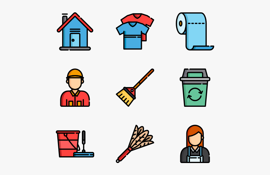 Icon Packs Vector - Home Cleaning Icon Png, Transparent Clipart