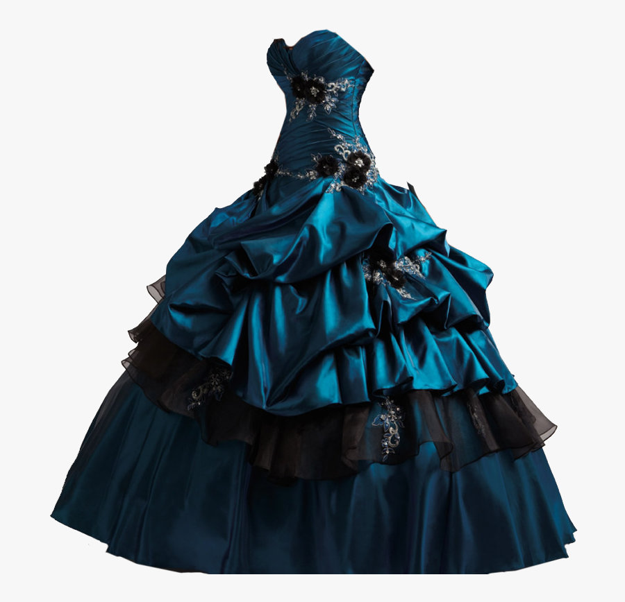 Black And Teal Quinceanera Dresses, Transparent Clipart