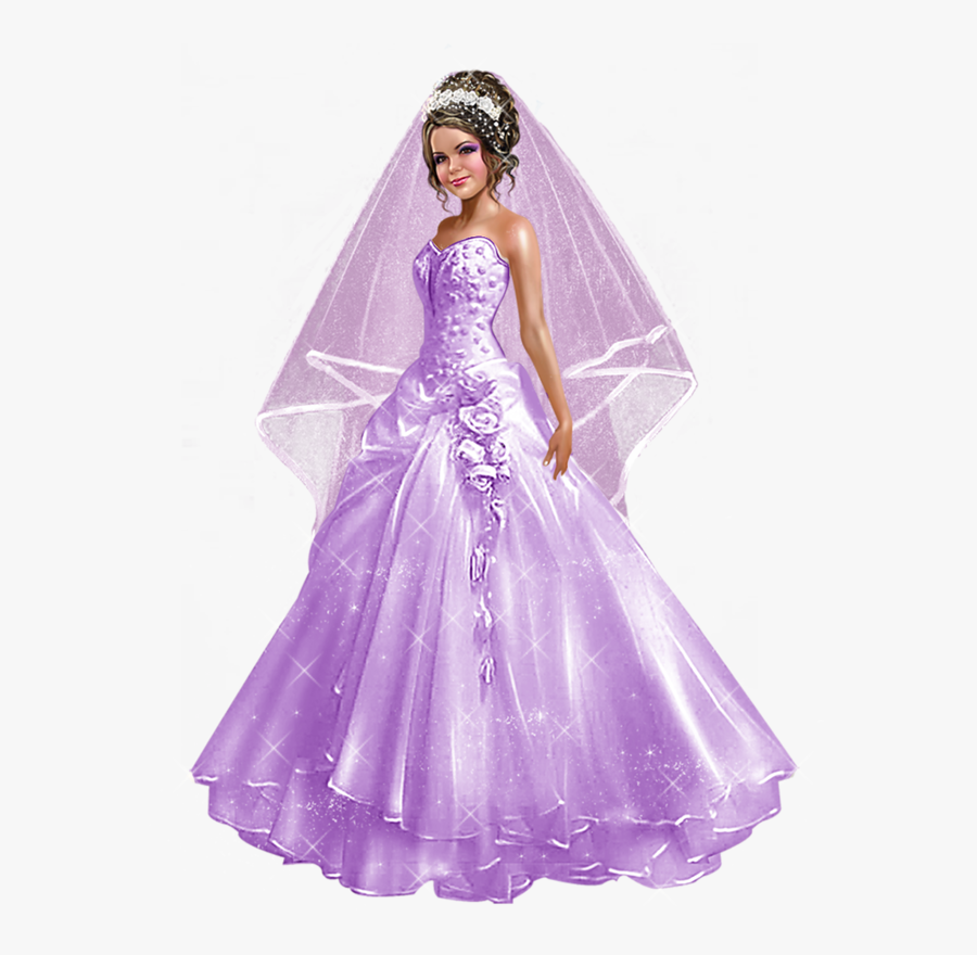 Transparent Girl In Wedding Dress, Transparent Clipart