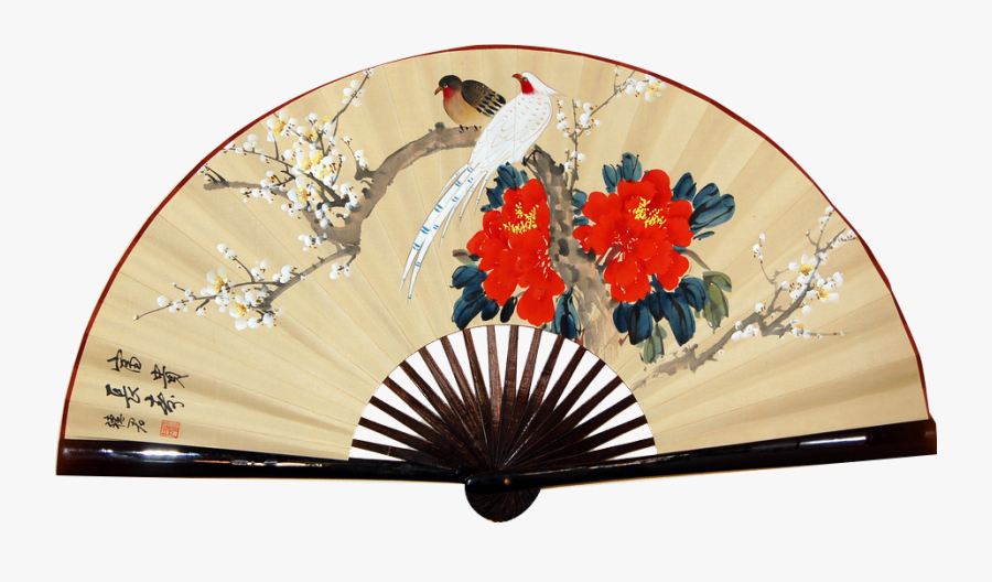 Japanese Hand Fans, Transparent Clipart