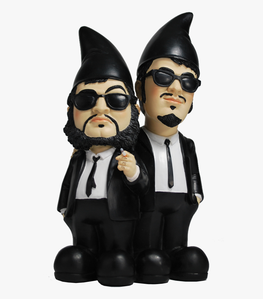 Garden Gnome The Blues Brothers Gardening - Tuxedo Garden Gnome, Transparent Clipart
