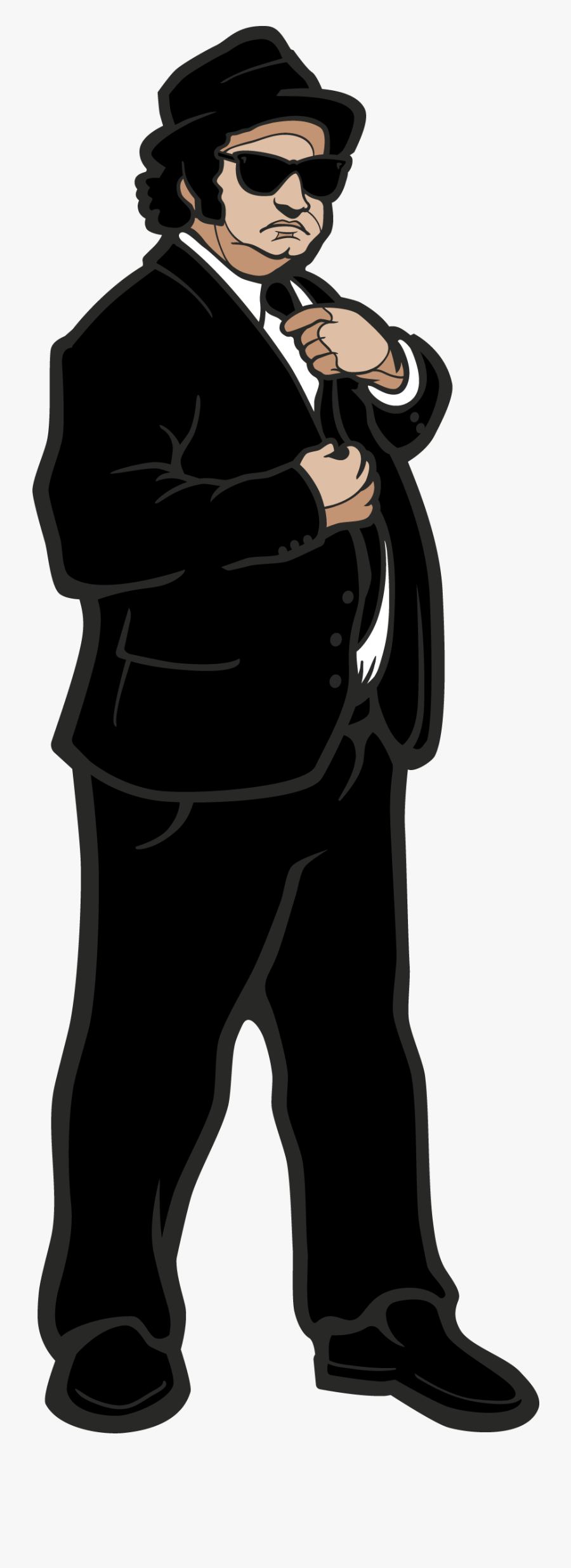 Jake Blues Brothers - Blues Brothers Pin, Transparent Clipart