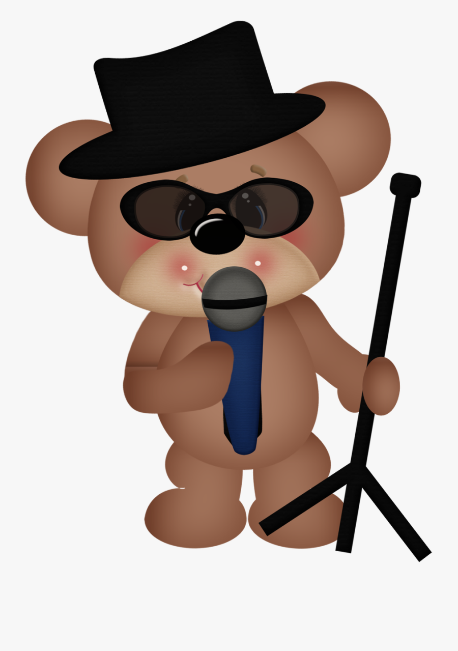 Clipart Animals Music - Music Bear Clipart, Transparent Clipart