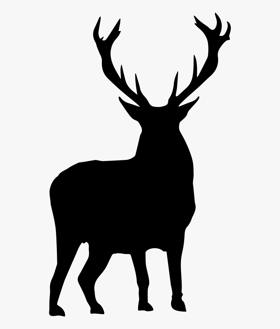 And Svg Deer - Deer Silhouette Free Png, Transparent Clipart