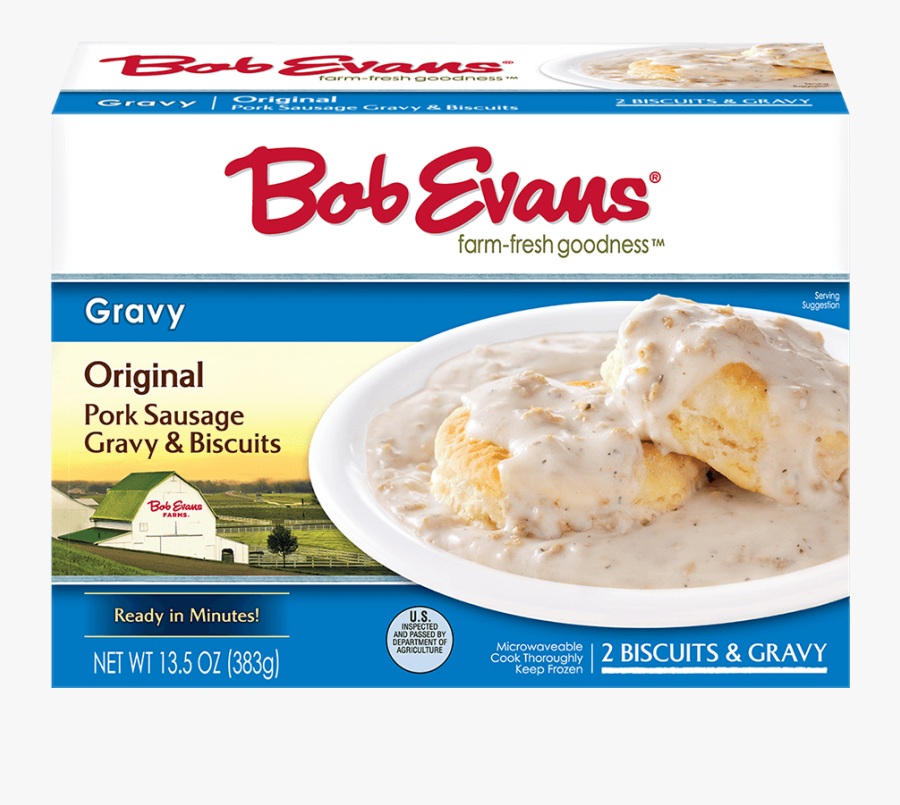 Bob Evans Frozen Original White Sausage Gravy & Biscuits - Bob Evans Mashed Potatoes, Transparent Clipart