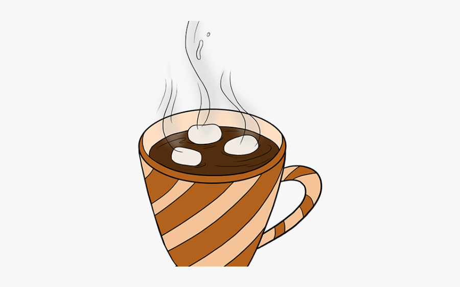 Hot Chocolate Clipart Comfort Food - Hot Chocolate Drink Drawing, Transparent Clipart