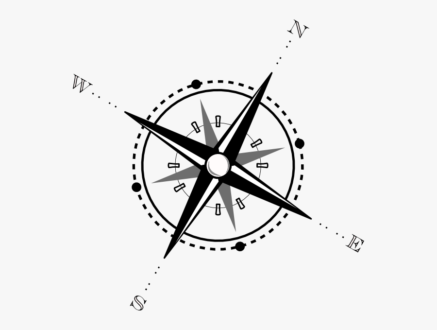 Compass Clipart Black And White, Transparent Clipart