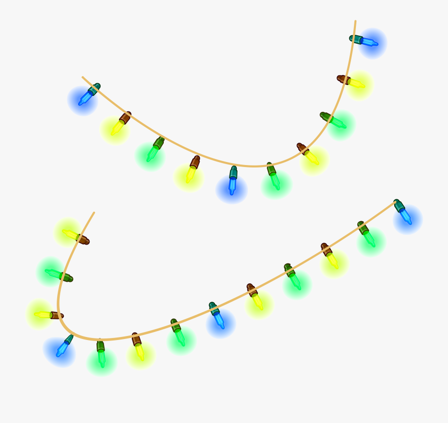 Christmas Lights Clipart With Transparent Background - Clip Art Christmas Lights Transparent Background, Transparent Clipart