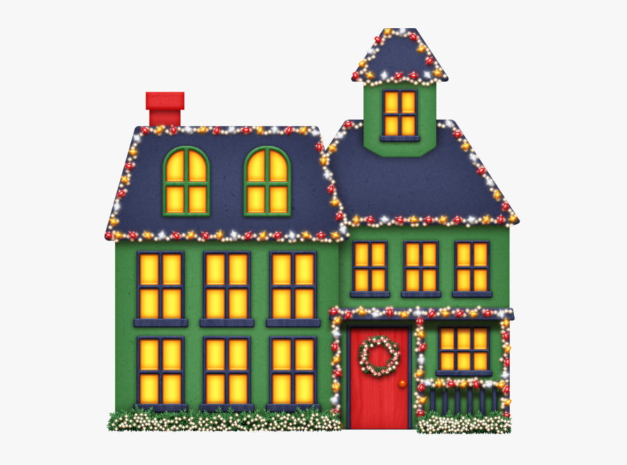 Christmas Lights Cartoontransparent Png Image & Clipart - Christmas House Lights Clip Art, Transparent Clipart