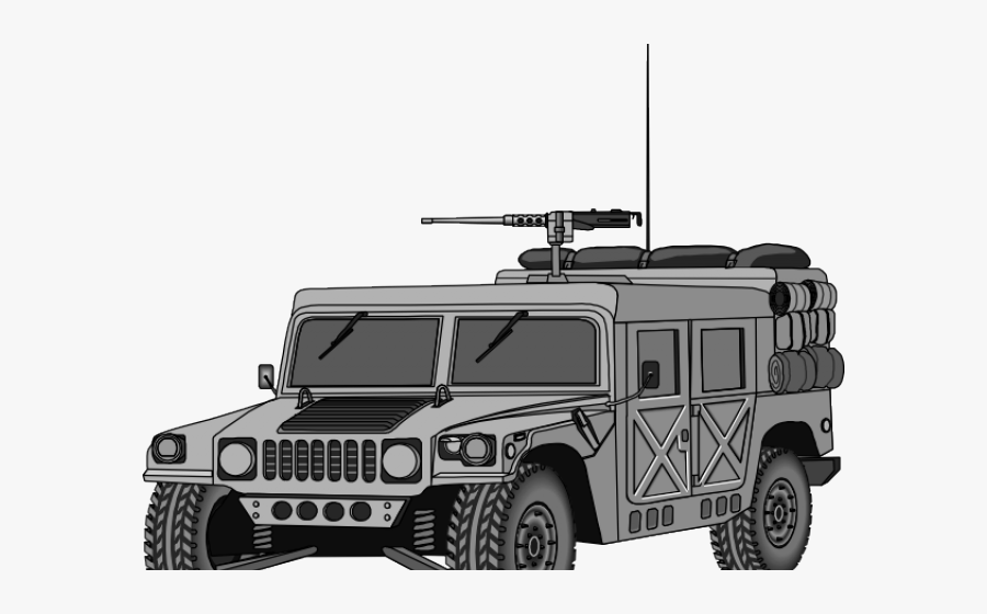 Draw A Military Hummer, Transparent Clipart