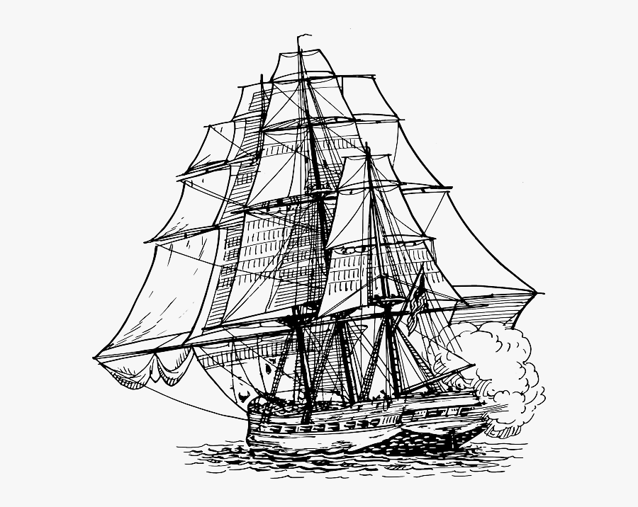 Ship Drawing Png, Transparent Clipart