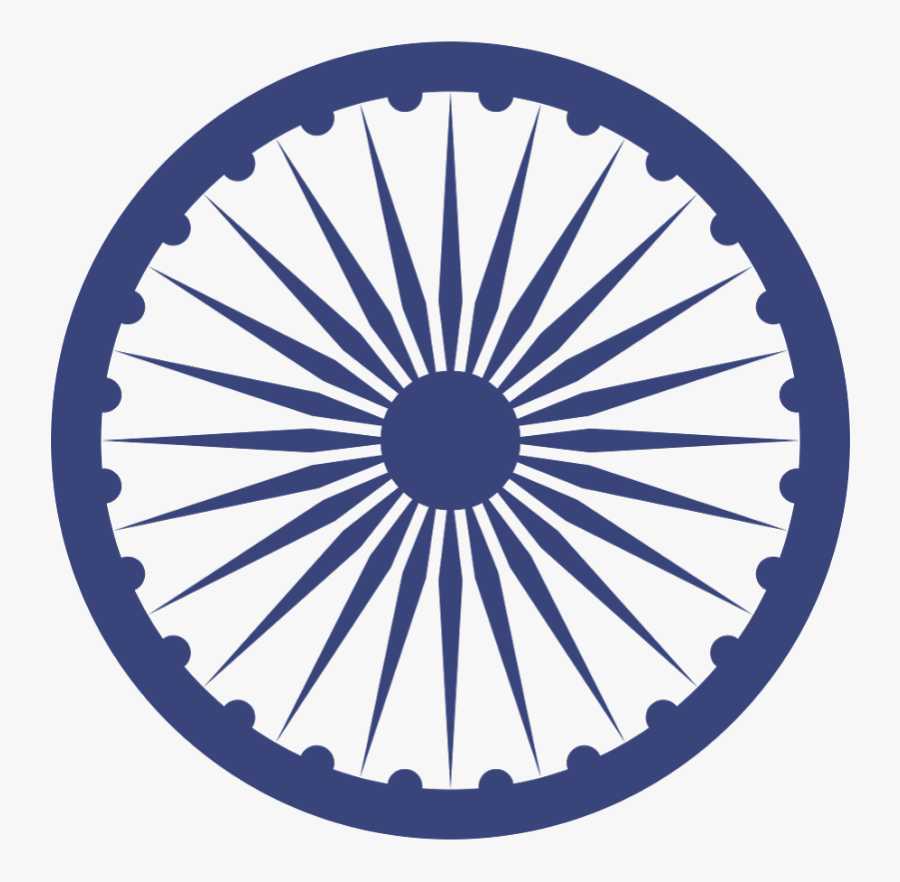 Indian Flag Chakra Png - Vector Ashoka Chakra Png, Transparent Clipart