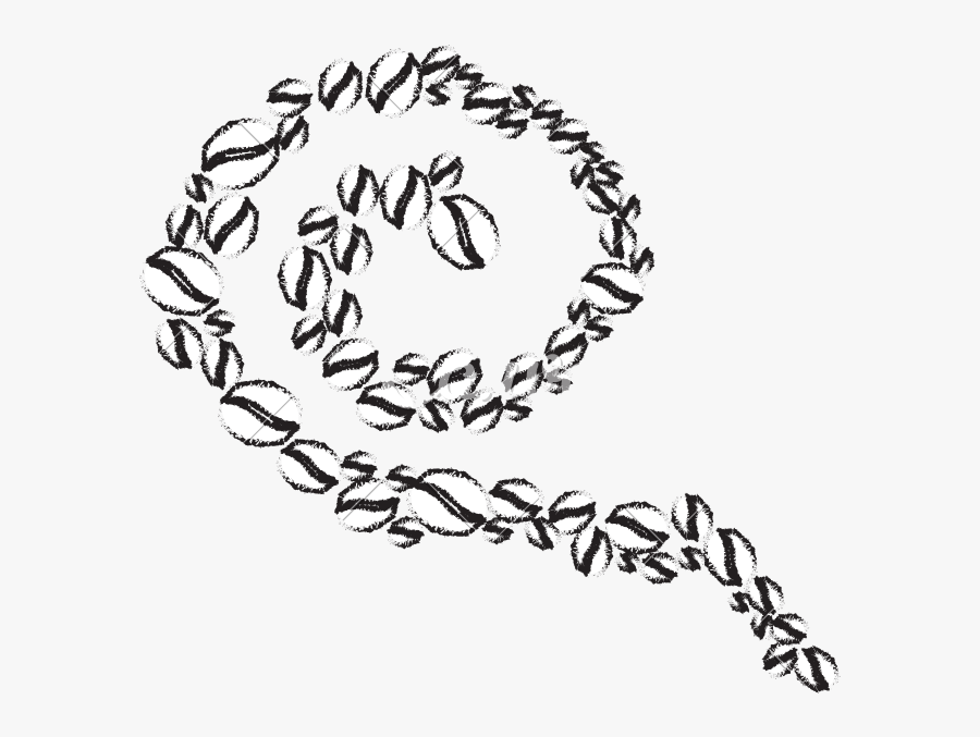 Coffee Bean Clipart Frame - Coffee Beans Sketch Sketch, Transparent Clipart