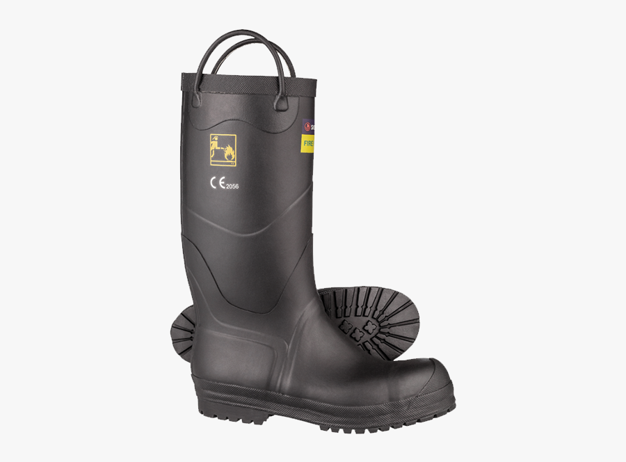 Firefighter Wellies - Skellerup Firefighter Boots, Transparent Clipart