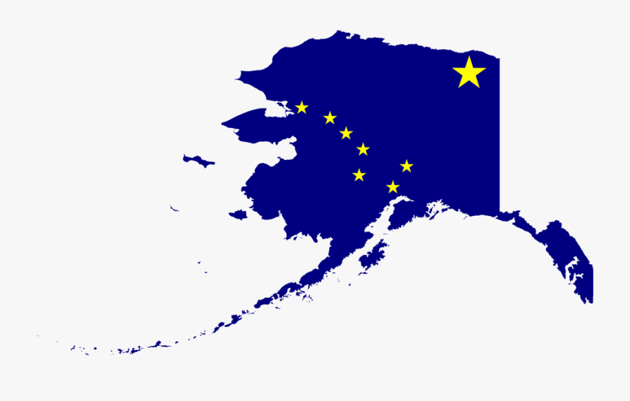 Transparent Alaska Flag Png - Alaska Capital On Map, Transparent Clipart