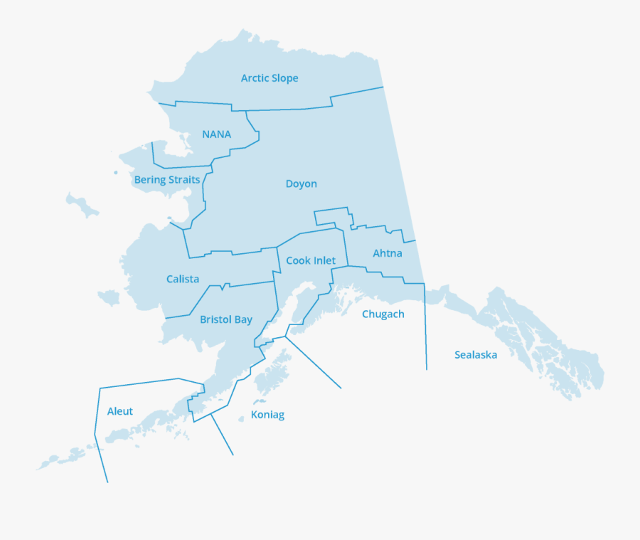 Clip Art Bering Strait Map - Alaska Map, Transparent Clipart