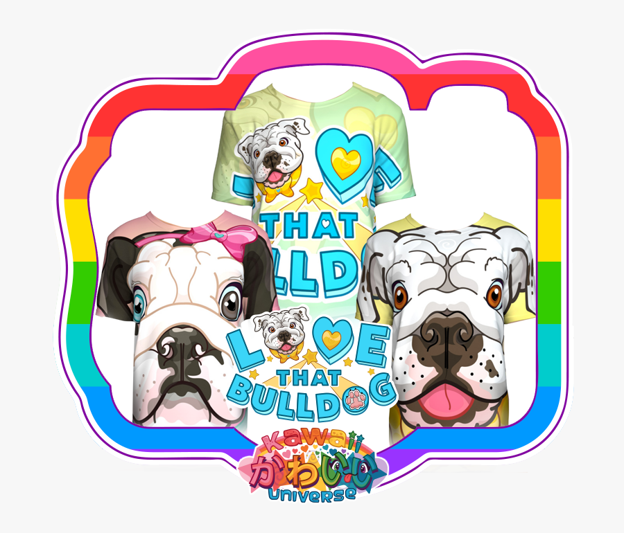 English Bulldog Clipart Kawaii, Transparent Clipart