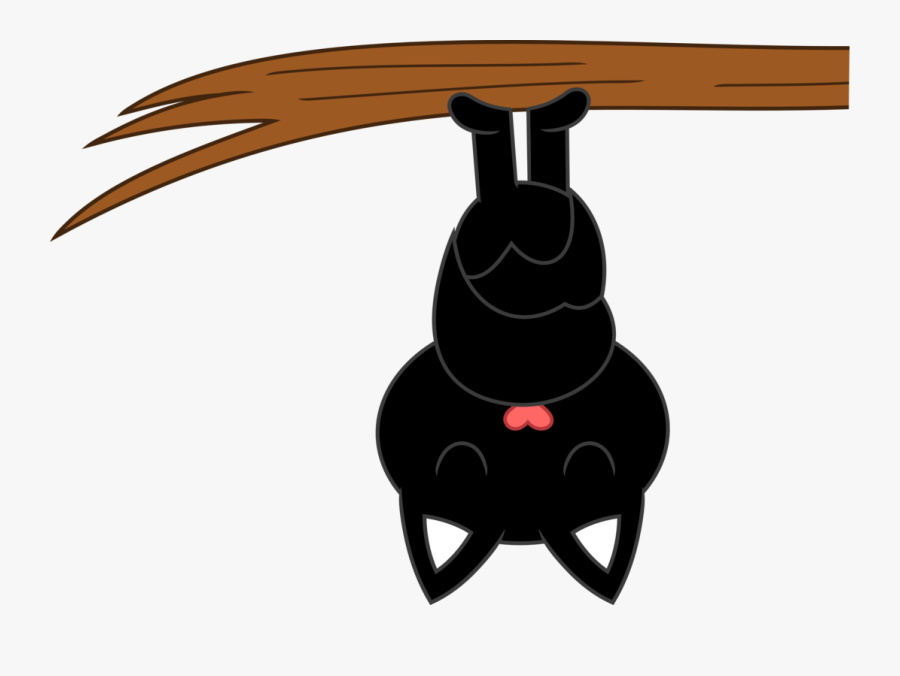 A Hanging Bat Nap By Porygon - Hanging Bat Cartoon Clipart, Transparent Clipart
