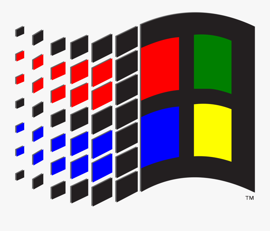 Microsoft Windows 3.1 Logo, Transparent Clipart