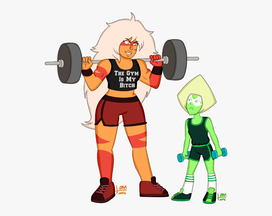 Girl Lifting Weights Drawing, Transparent Clipart