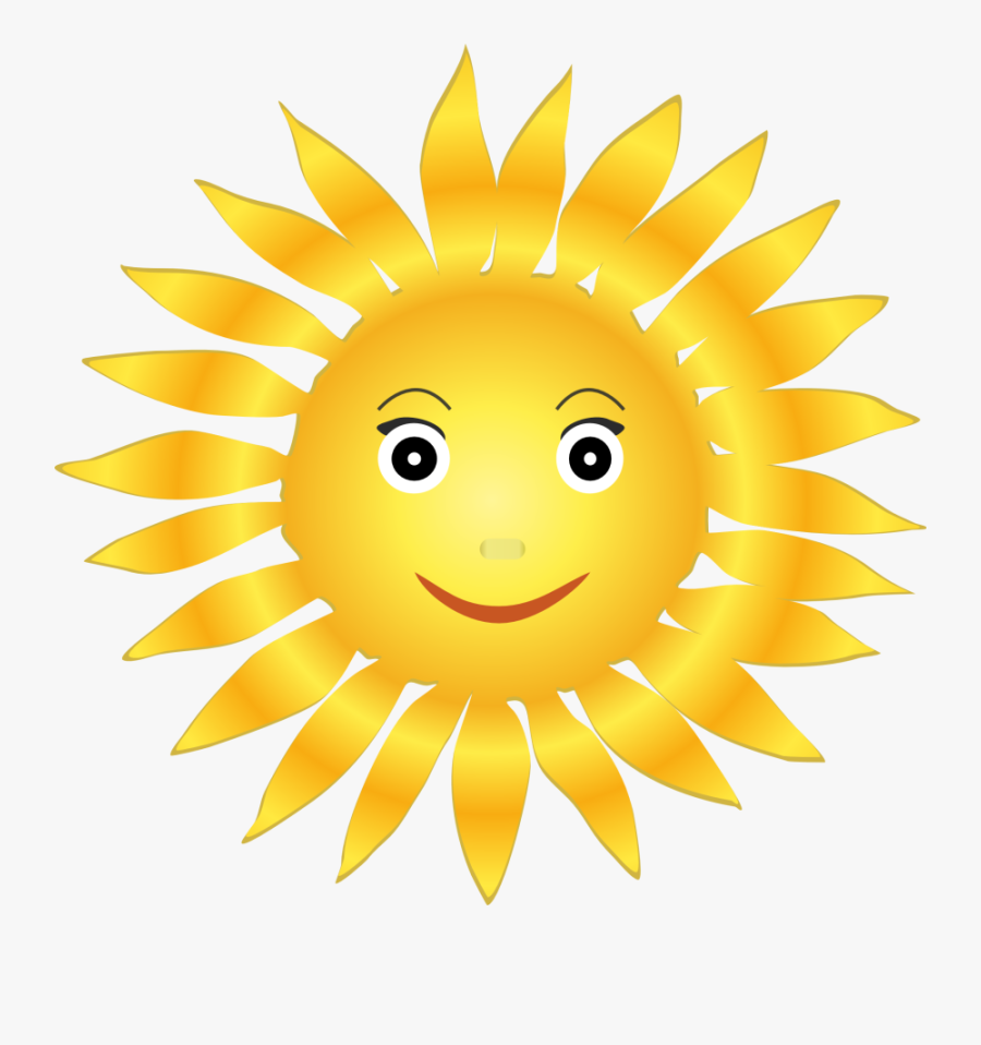 Little Of Positivity Yellow - Transparent Background Happy Sun, Transparent Clipart