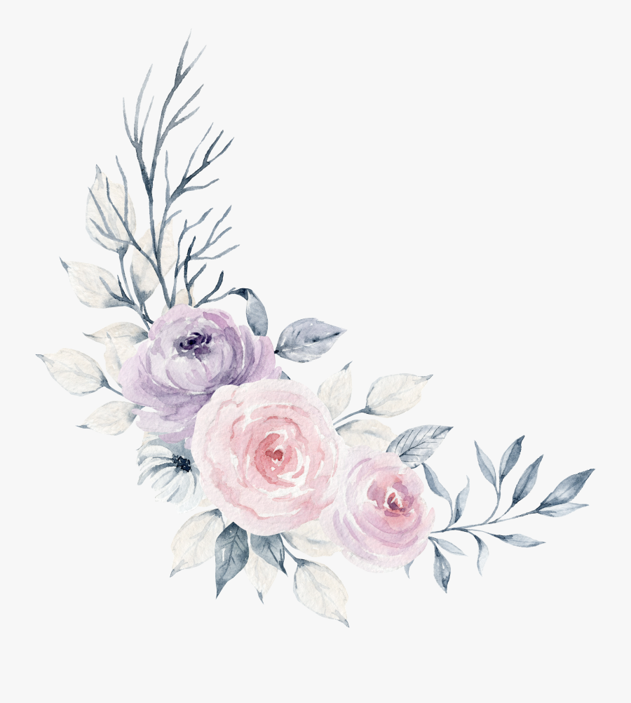 Watercolor Roses Clipart, Transparent Clipart