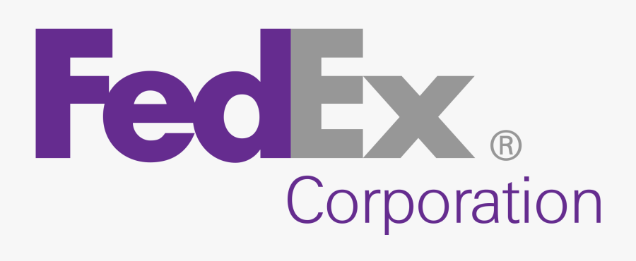 Fedex Corporation Logo - Purple And Grey Logo, Transparent Clipart